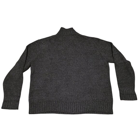 Y2K Polo Ralph Lauren Sweater XL Quarter Button Collar Heather Brown 100% Cotton - Picture 5 of 7